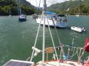 Boats that dragged stern anchors got too close Hiva Oa May 2015